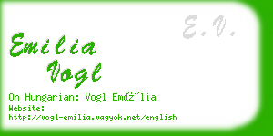 emilia vogl business card